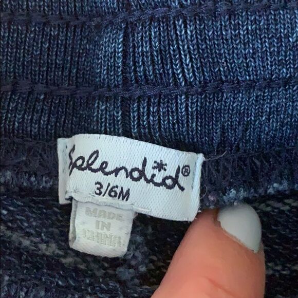 Splendid Denim Sweatpants Jogger 3-6 Months - Picture 2 of 3